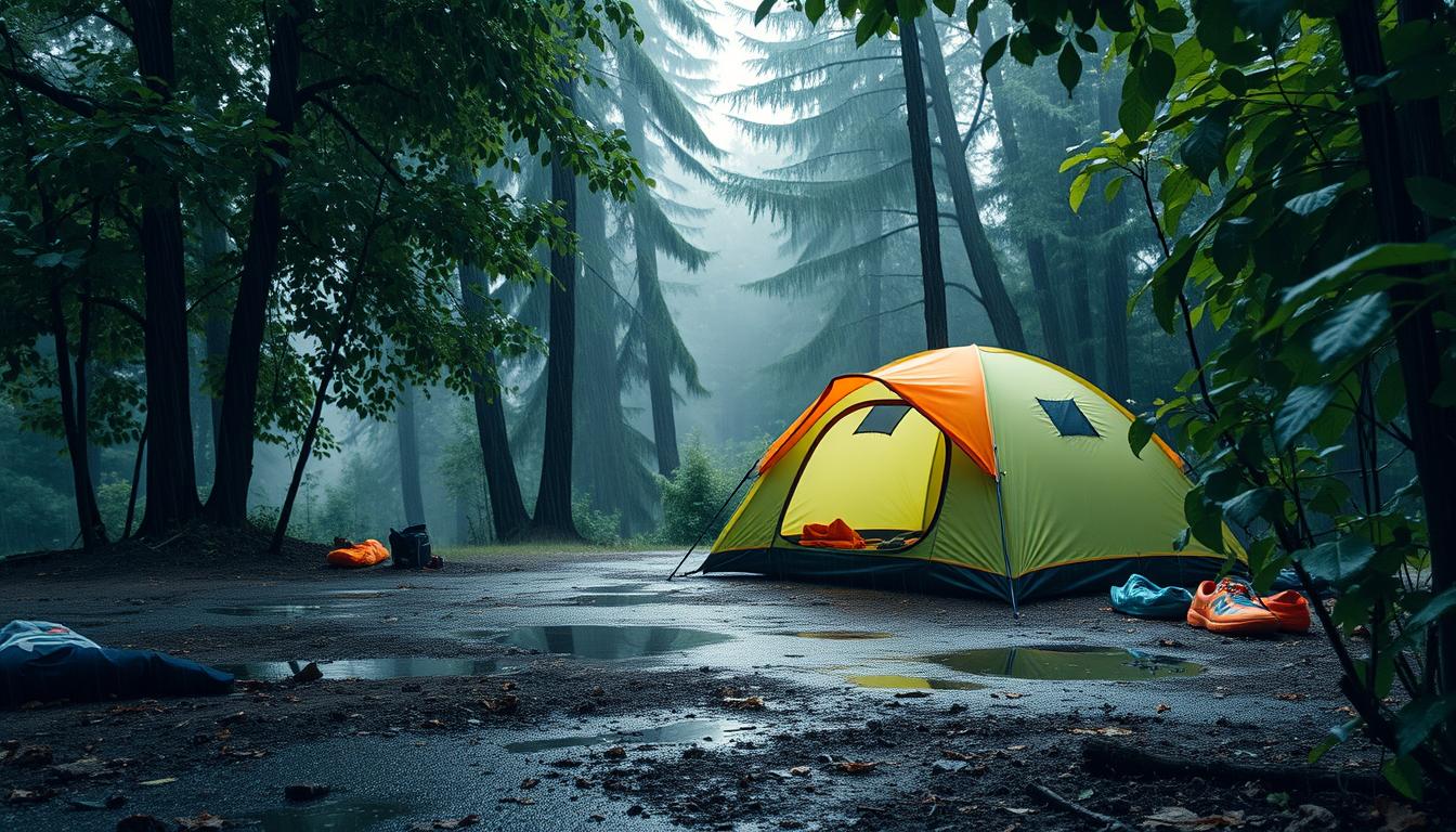 Como Acampar na Chuva: Dicas para Ficar Seco e Confortável
