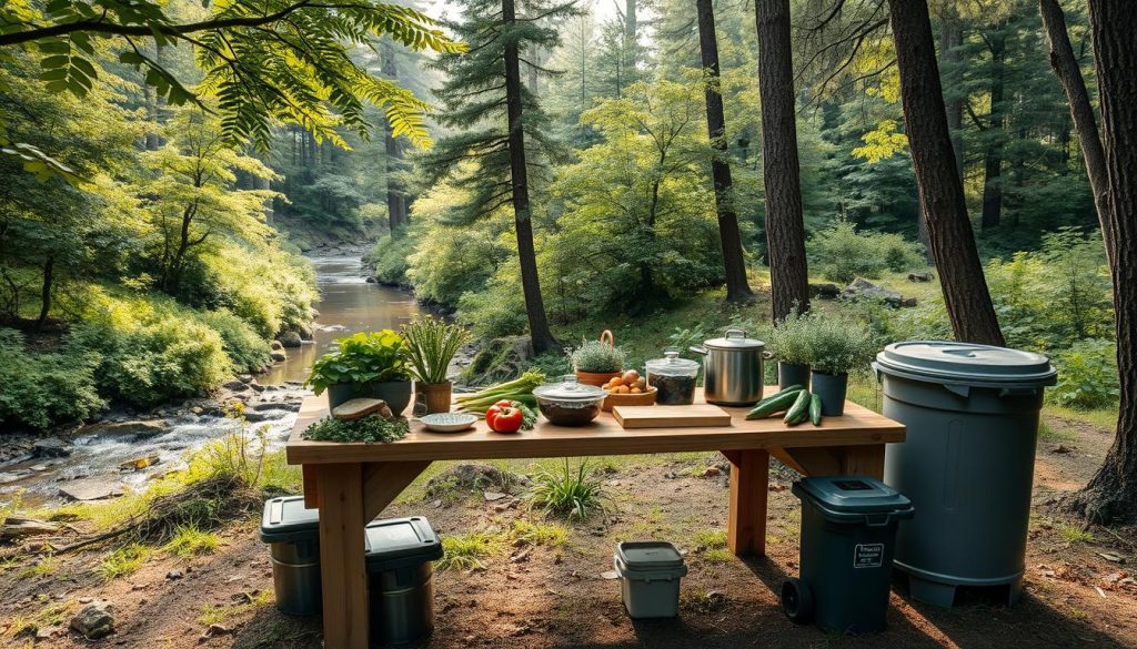 cozinha-ecologica-1024x585 Alimentação Sustentável no Camping: Como Reduzir o Lixo e o Impacto Ambiental
